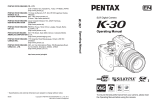 Pentax K K-30 Owner's manual