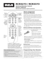 RCA RCR3373 User manual
