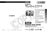 Canon Powershot A710 IS User guide