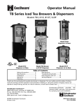 Grindmaster TB Series Iced Tea Brewers & Dispenser Operating instructions