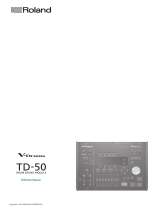 Roland TD-50 Drum Module Owner's manual