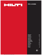 Hilti PR 3-HVSG Operating instructions