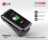 LG VX VX5500 Quick start guide