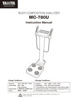 Tanita MC-780U Owner's manual