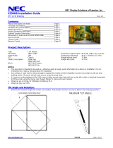 NEC X554HB Installation guide