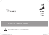 Vision Fitness X40 Owner's manual