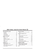 Pontiac Grand Prix 2004 Owner's manual