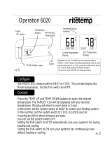 RiteTemp 6020 Operating instructions