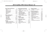 Cadillac 2010 SRX Owner's manual