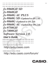 Casio FX9750GII User manual