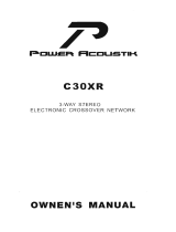 Power Acoustik C-30XR Owner's manual