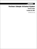 Bose ls30 series2 Owner's manual