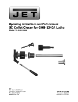 JET — Collet Closer 5C for GHB Series Owner's manual