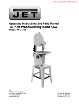 JET JWBS-14OS Owner's manual
