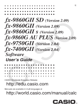 Casio FX9750GII User guide
