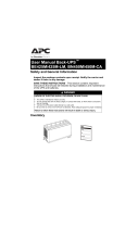 APC BN450M Owner's manual