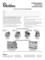 Robertshaw 712 Series Homeowner's Operating instructions