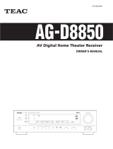 TEAC AG-D8850 User manual