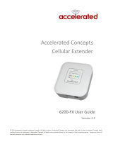 Accelerated Concepts 6200-FX Cellular Extender User manual