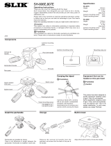SLIK 618-807 / SH-807E PAN HEAD Owner's manual