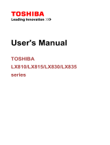 Toshiba LX830 (PQQ19C-01F007) User manual