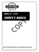 Lifetime 71525 Owner's manual