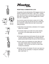 Master Lock 4680DNKL Operating instructions