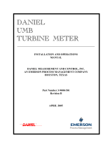 Daniel Turbine Flow Meters-UMB Owner's manual