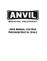 Anvil High Precision Digital Scale Owner's manual