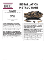 White Mountain Hearth Pioneer Refractory Log Set (LPR36) Owner's manual