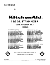 KitchenAid KSM90PSCV0 Template