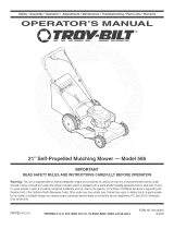 Troy-Bilt 12AV565Q711 Owner's manual