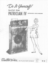 Electro-Voice Patrician IV Do It Yourself Owner's manual