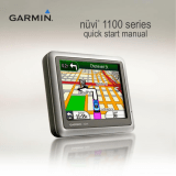Garmin Nuvi 1100 Quick start guide