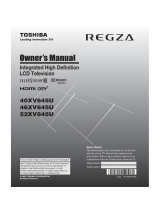 Toshiba 40XV645U Owner's manual