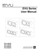 Electro-Voice EVU series User manual