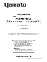 Yamato Scientific RE601S/801S Operating instructions