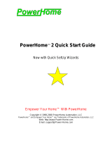 PowerHome Automation PowerHome2 Insteon-Compatible Home Automation Software Quick start guide