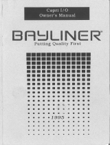 Bayliner 1995 Capri IO Owner's manual