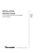 Thermador PD366BS/06 Installation guide