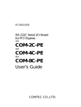 Contec COM-2C-PE Owner's manual