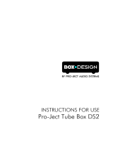 Pro-Ject Tube Box DS2 User manual