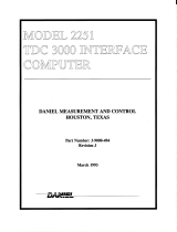 Daniel Model 22512 TDC 3000 Interface Computer Owner's manual