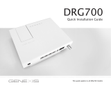 Genexis DRG700 Owner's manual