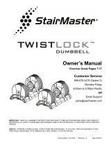 Stairmaster TwistLock Dumbbells Owner's manual