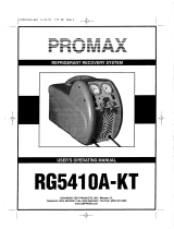 Amprobe RG5410A-KT Refrigerant Recovery Unit User manual