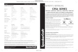 SpeakerCraft PROFILE CRS6 THREE Owner's manual