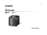 Yamaha NS-SW1000 Owner's manual