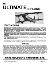 Carl Goldberg ULTIMATE BIPLANE Owner's manual