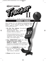 Bounty Hunter Tracker II Owner's manual